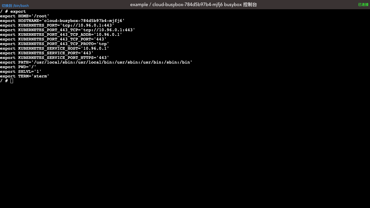 Kubernetes教程:在 Kuboard 中进入 busybox 的终端界面执行命令